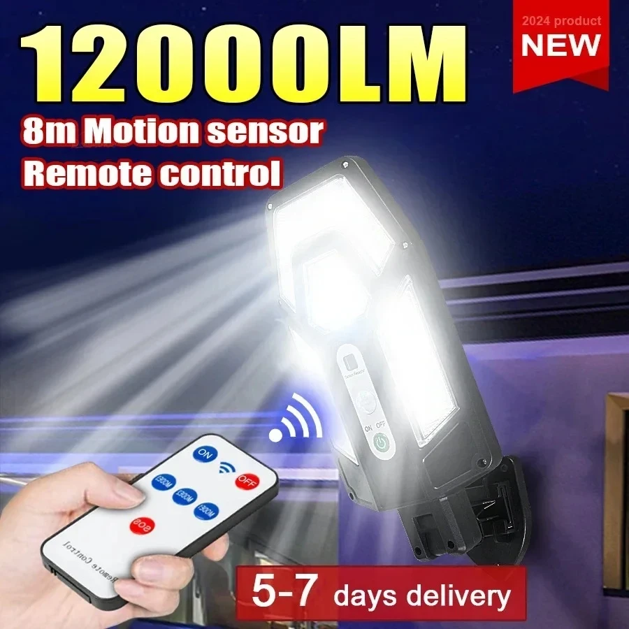 Smart Garden Light Camera - Мощный солнечный настенный светильник 12000LM с