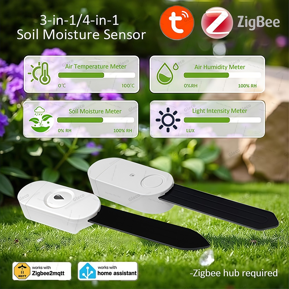 Smart Urban Garden - Датчик влажности почвы Zigbee, измеритель плодородия,