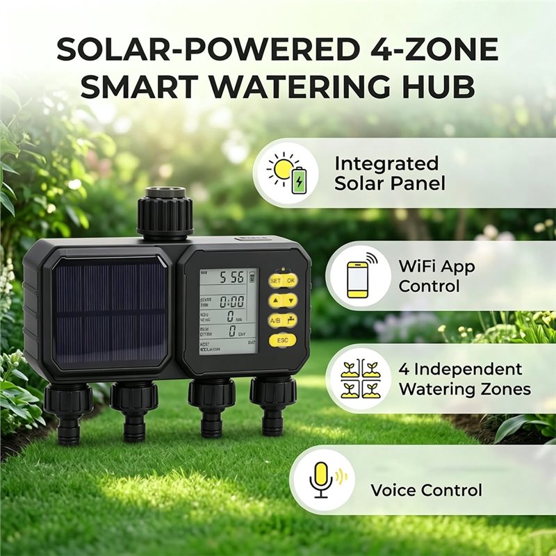 ABUN-Solar Wi-Fi таймер полива – обзор и цена Smart Garden Zone
