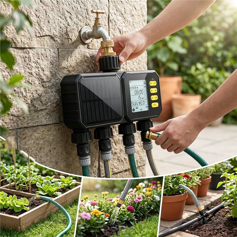 ABUN-Solar Wi-Fi таймер полива – обзор и цена Smart Garden Zone