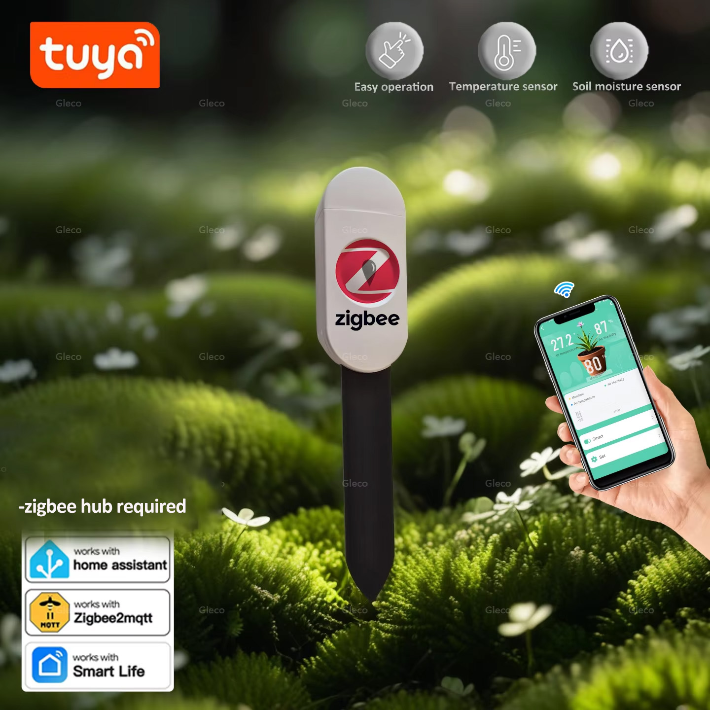 Датчик влажности почвы Tuya Sm – обзор и цена Smart Urban Garden