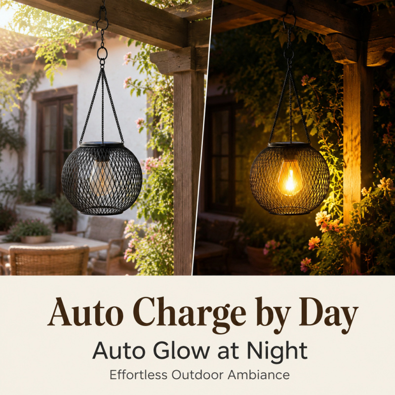 Солнечный светодиодный подвесн – обзор и цена Smart Garden Light Camera