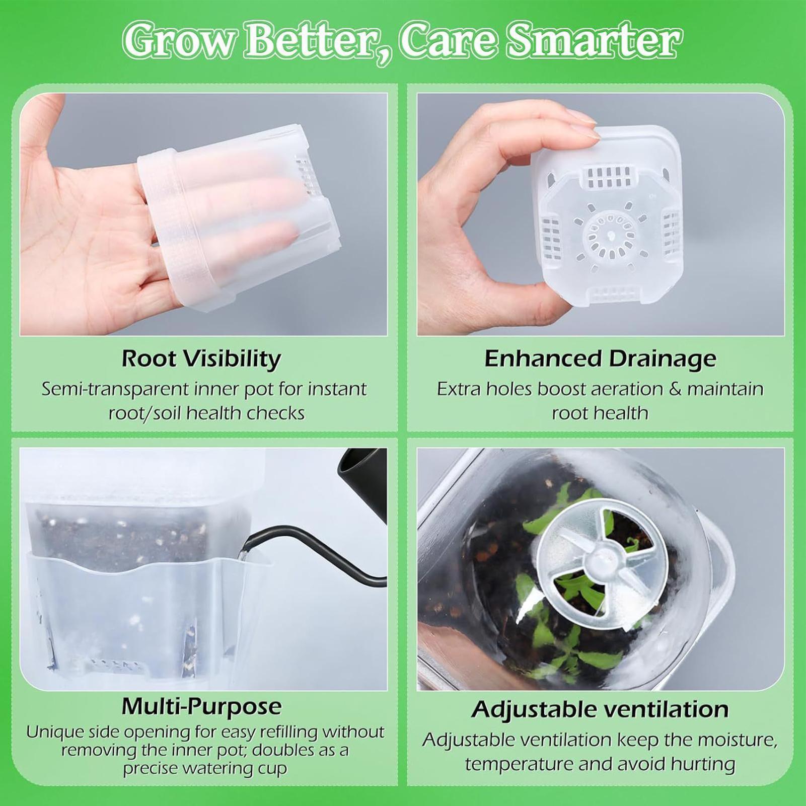 Самополивающиеся горшки для ра – обзор и цена Smart Garden Domes