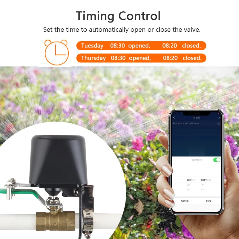 Умный WiFi-клапан для воды, Zi – обзор и цена Smart Garden Timer