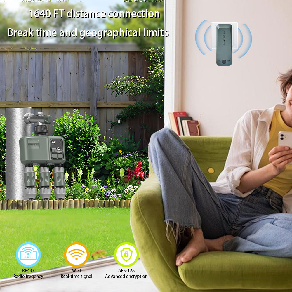 Таймер полива Tuya Wifi+RF433  – обзор и цена Smart Garden Timer