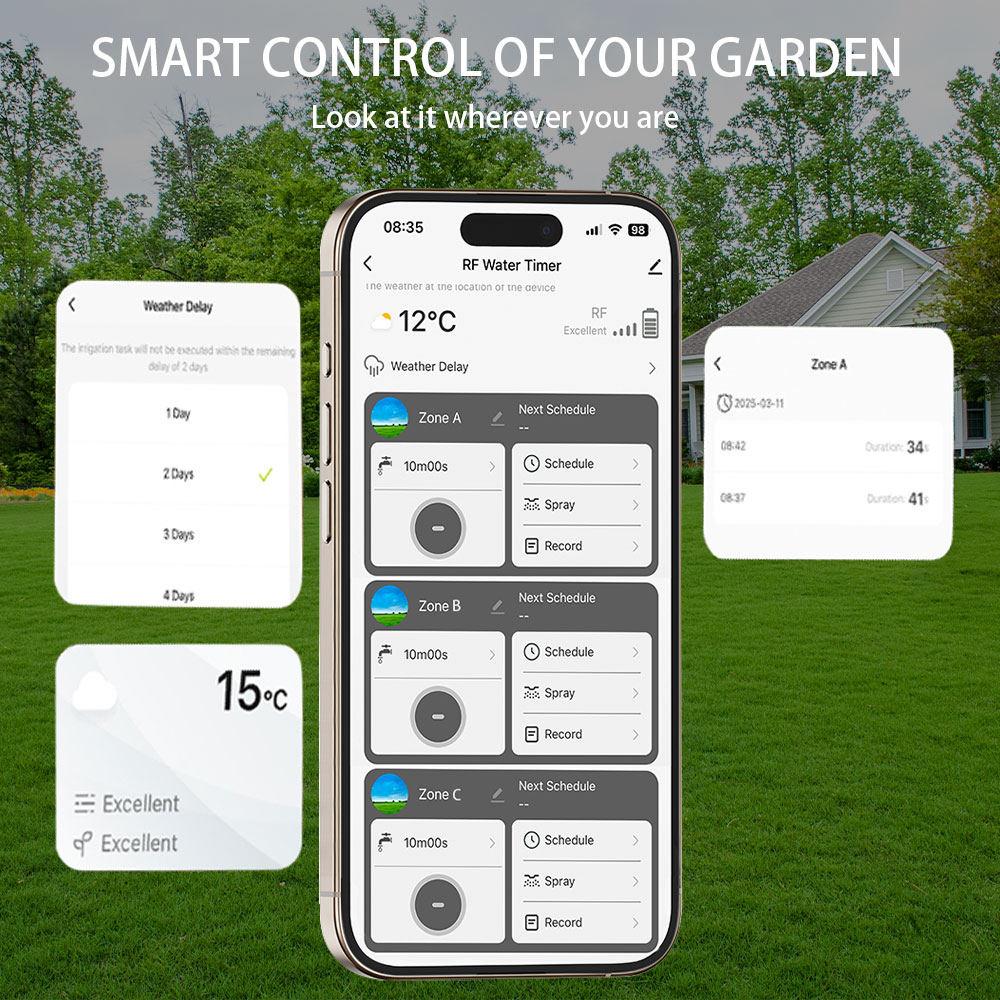 Таймер полива Tuya Wifi+RF433  – обзор и цена Smart Garden Timer
